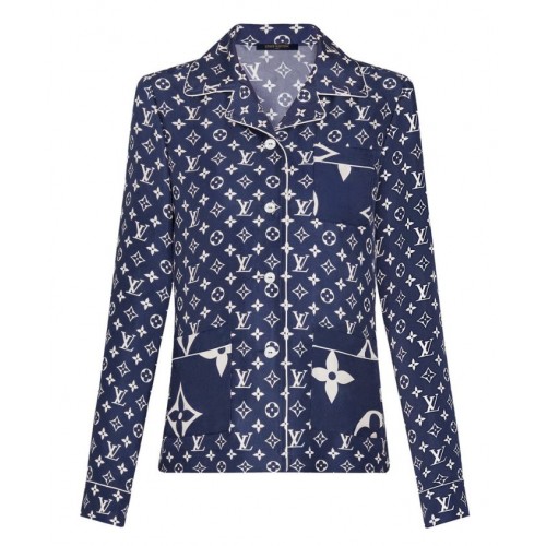 Louis Vuitton Women's Escale Pyjama Shirt Blue