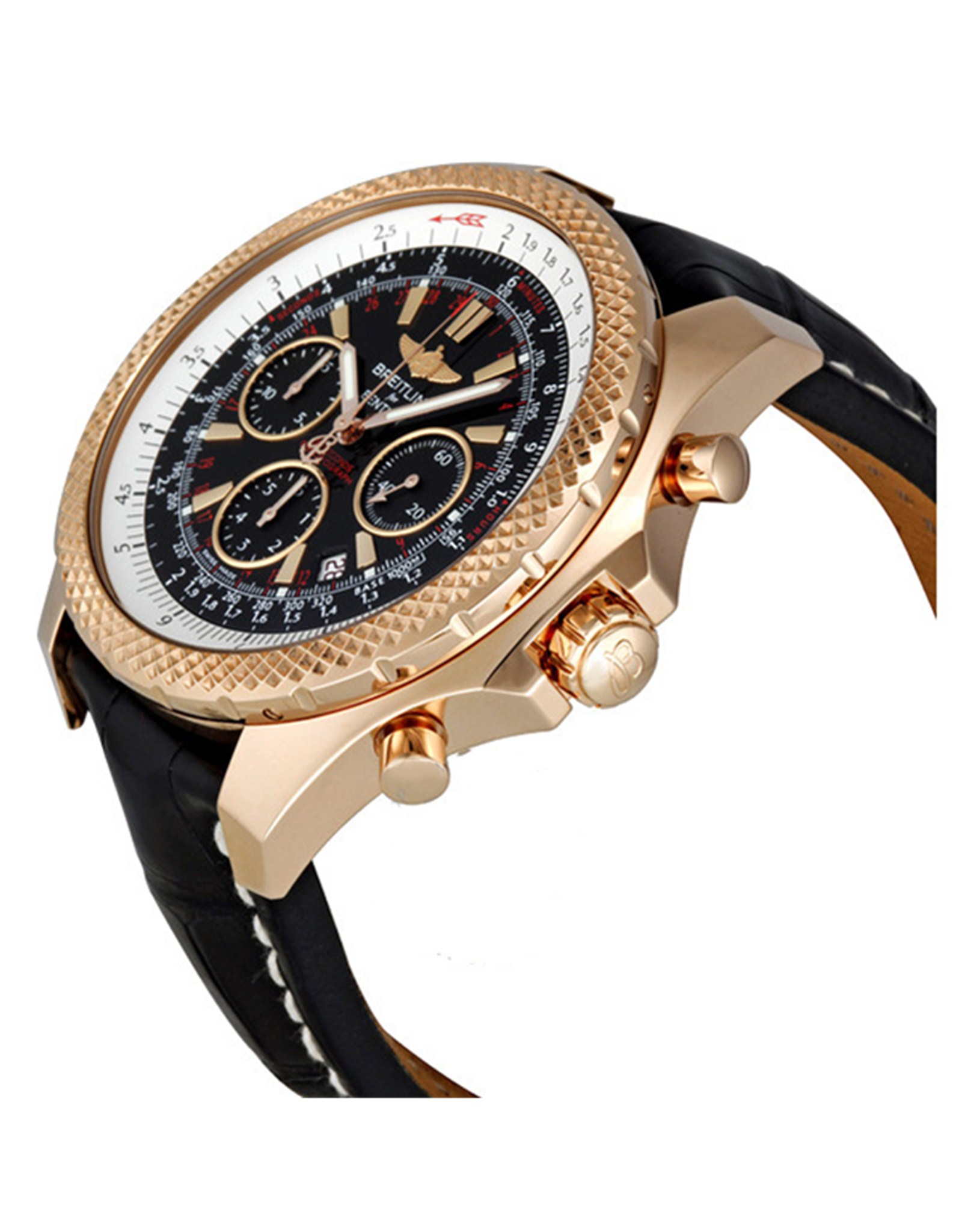 Bentley Black Dial Rose Gold Case R2536712 B953BKCT