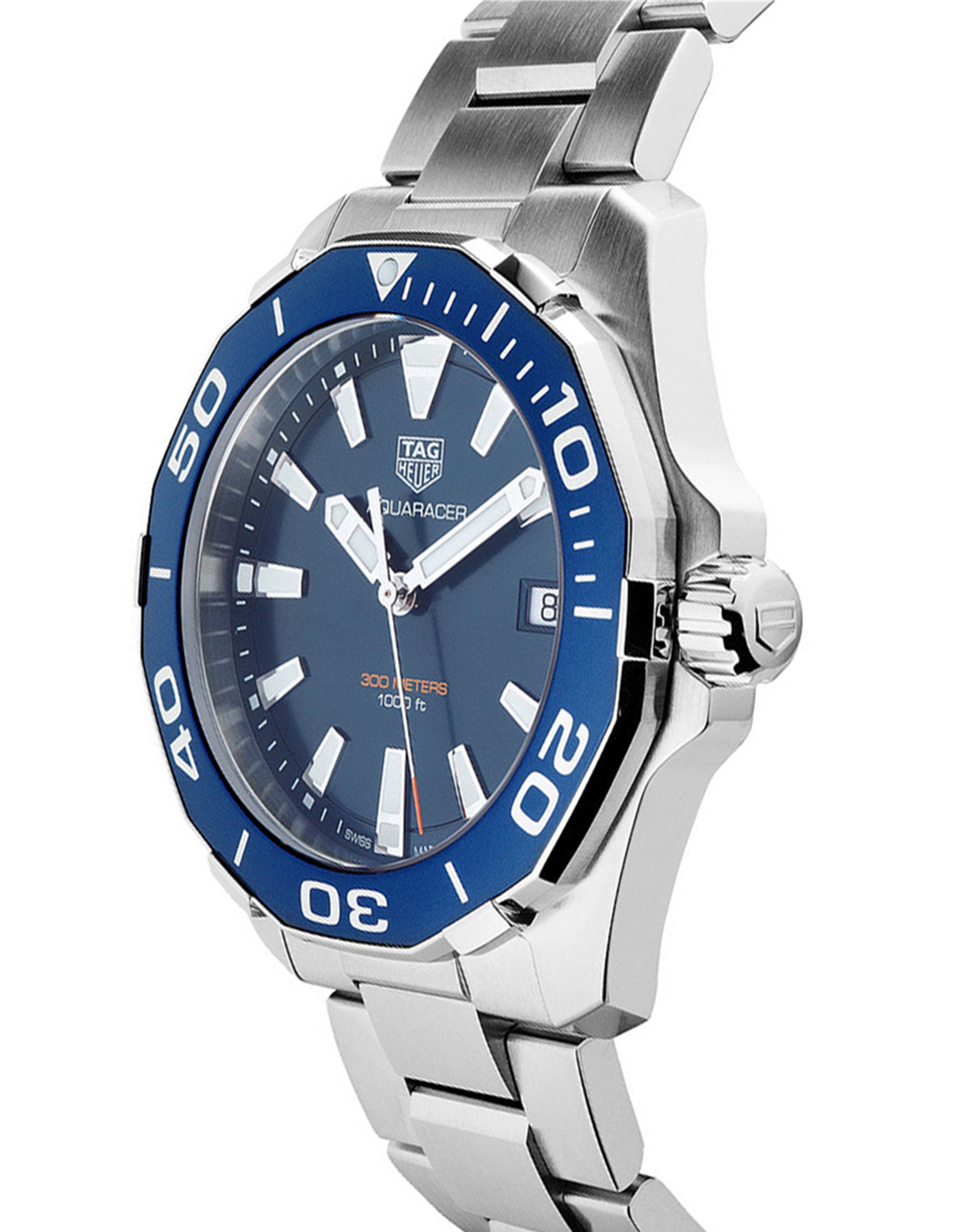 Aquaracer Blue Dial Stainless Steel Case Men's Watch WAY111C.BA0928 41MM
