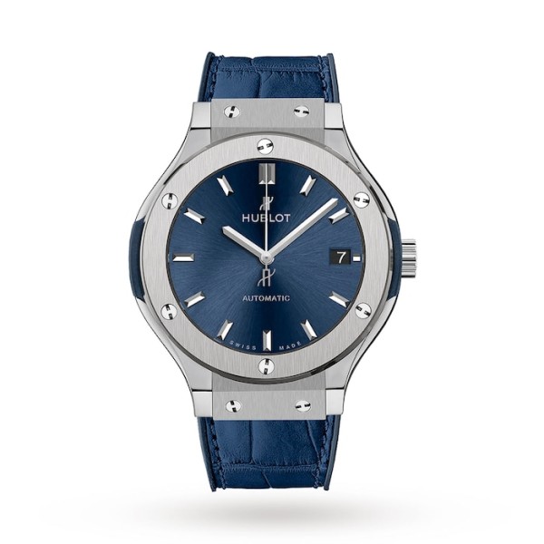 Classic Fusion Men Automatic Blue Leather Watch 565.NX.7170.LR