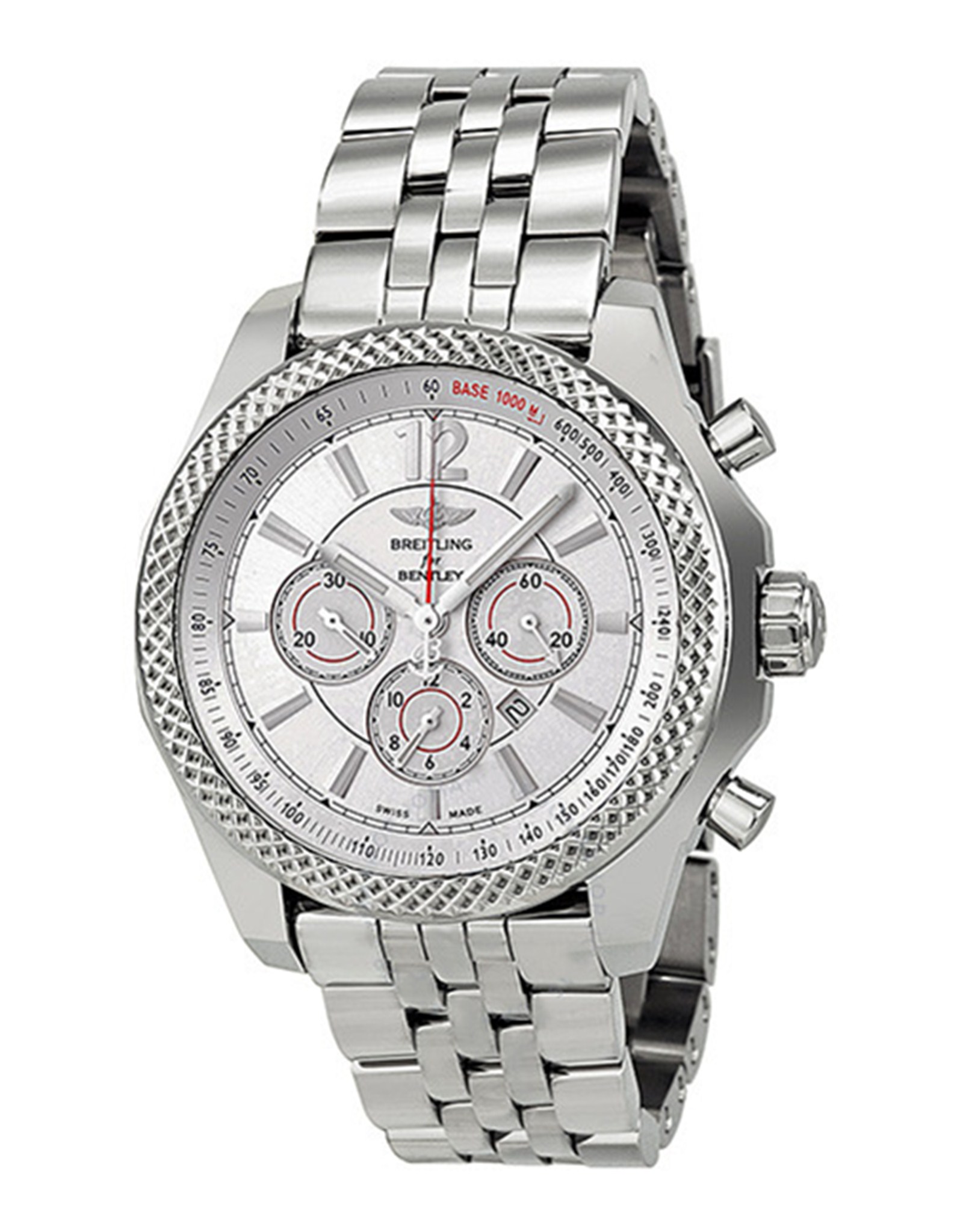 Bentley Silver  Dial Stainless Steel Case A4139021 G754