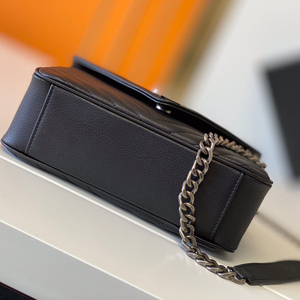 YSL Saint Laurent College quilted-leather satchel bag