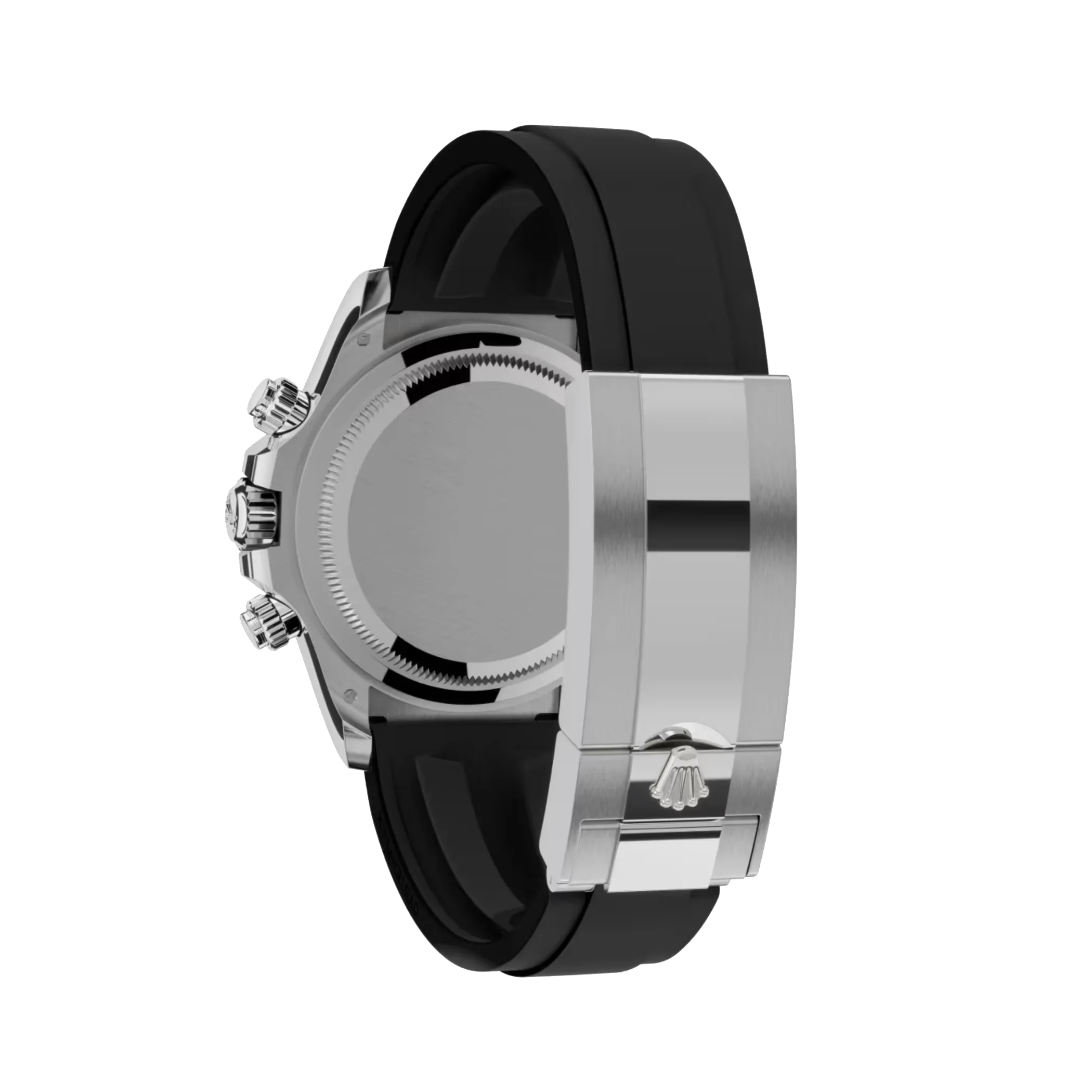 Daytona Cosmograph: Oyster, White gold, bright black and steel, diamond-set dial, m126519ln-0004