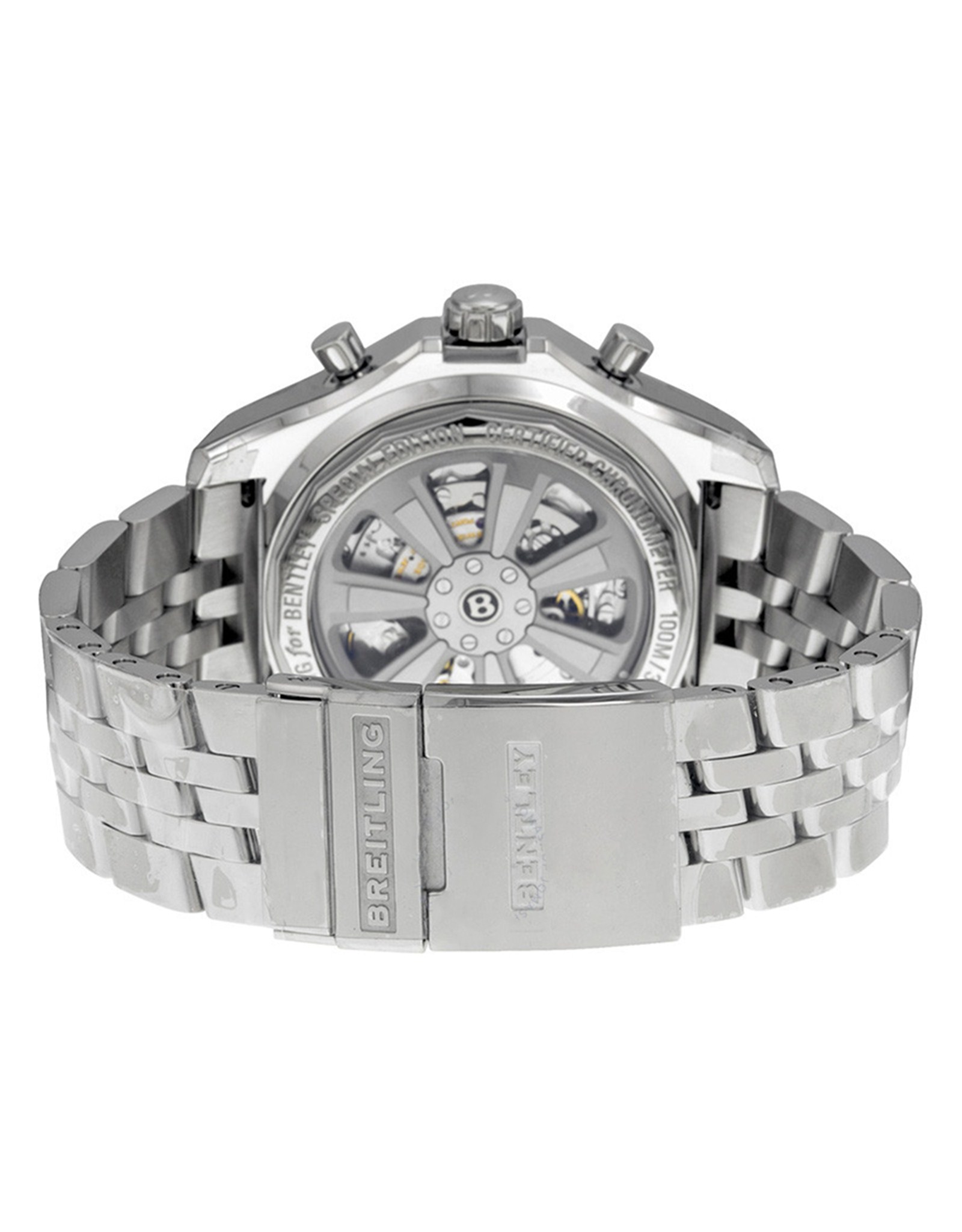 Bentley Black Dial stainless steel Bracelet AB043112 BC69SS