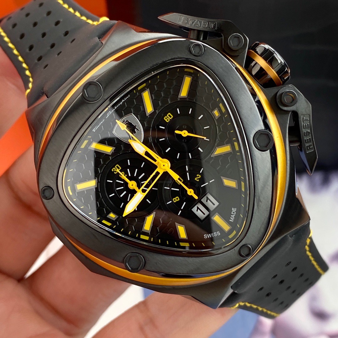 Tonino Lamborghini New Spyder Chronograph Black / Yellow