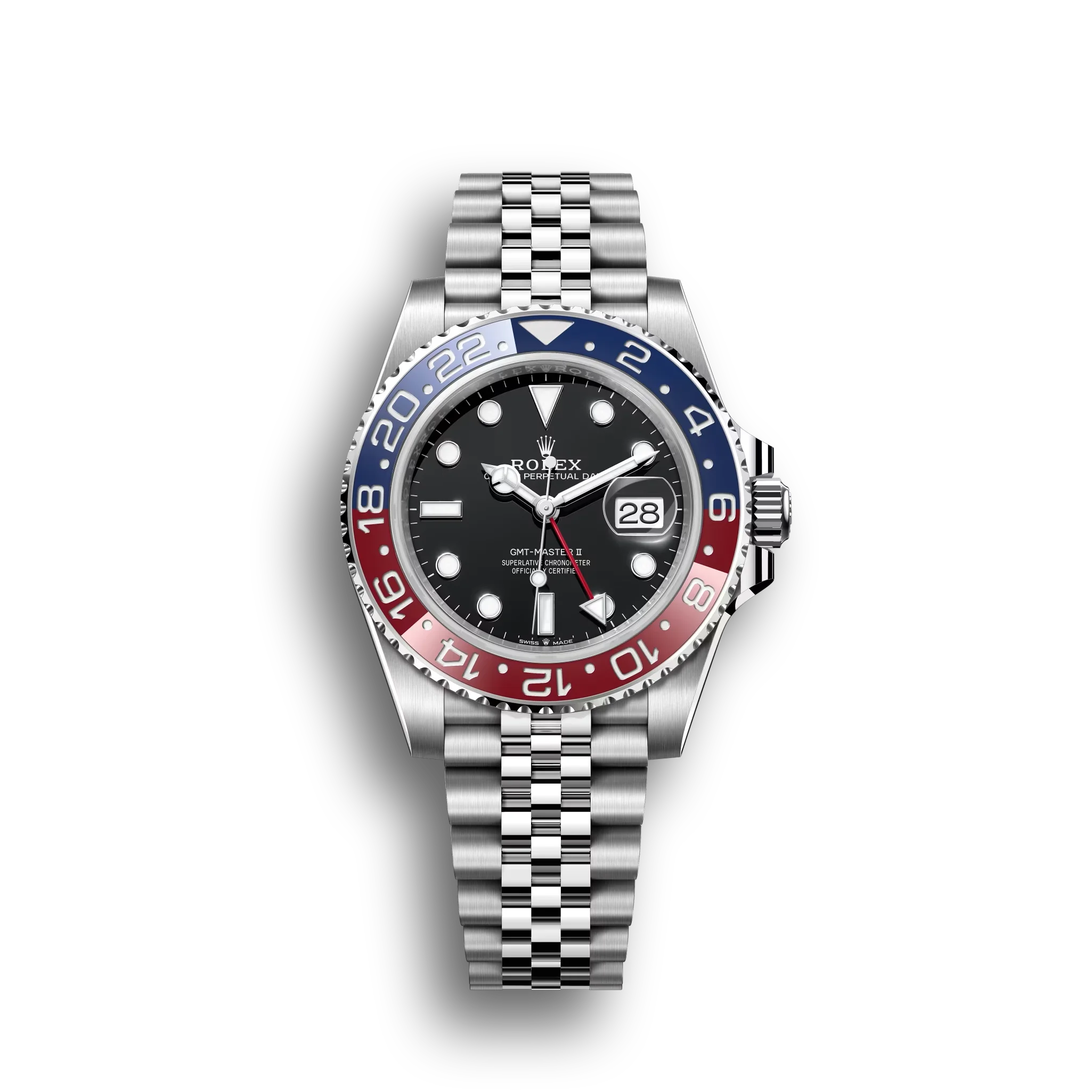 GMT-Master II: Oystersteel, black dial, Jubilee bracelet, m126710blro-0001
