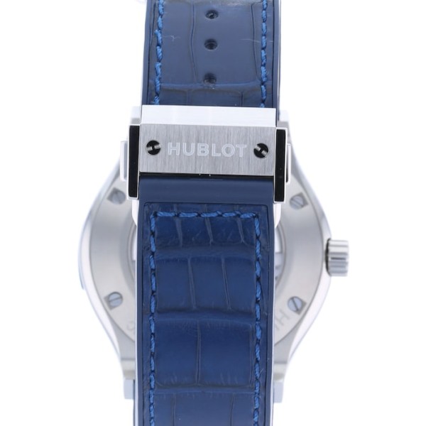 Classic Fusion Men Automatic Blue Leather Watch 542.NX.7170.LR