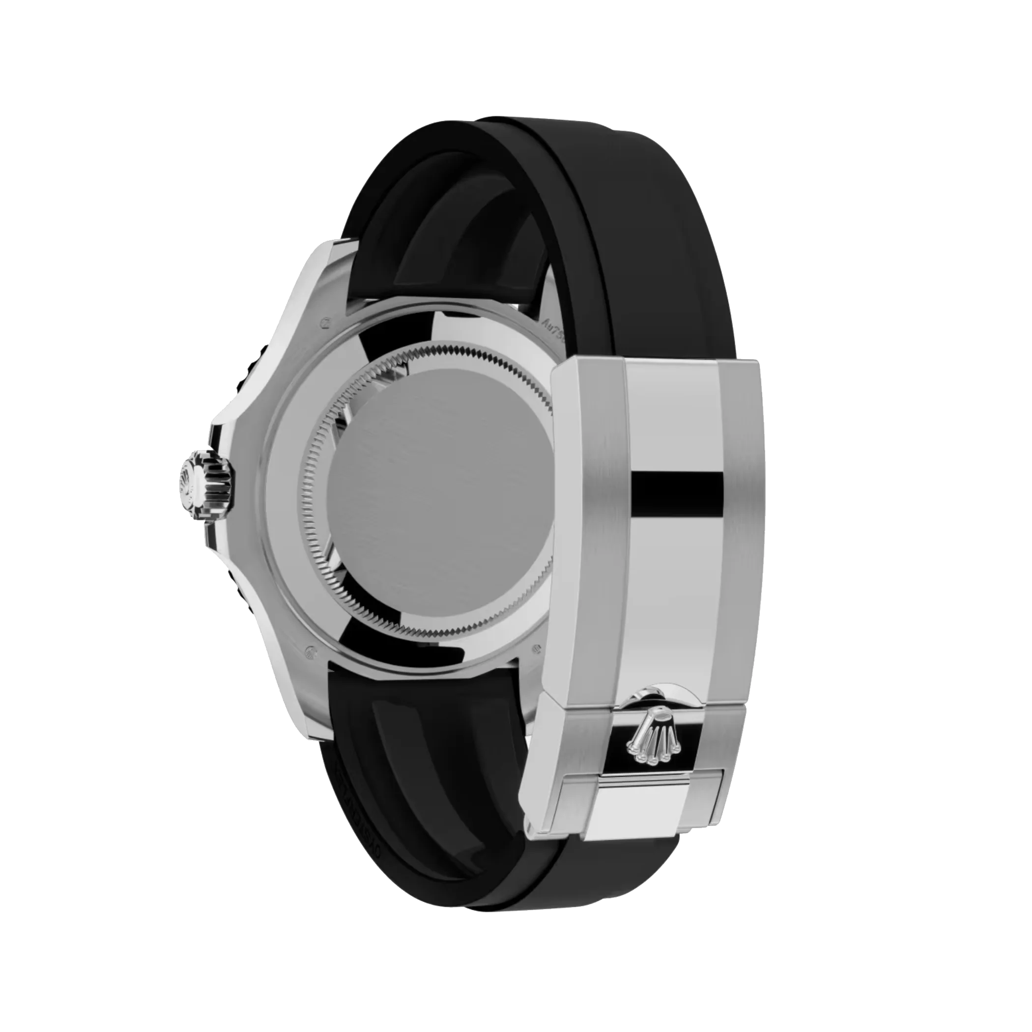 Yacht-Master: white gold, black dial, Oysterflex bracelet, m226659-0002