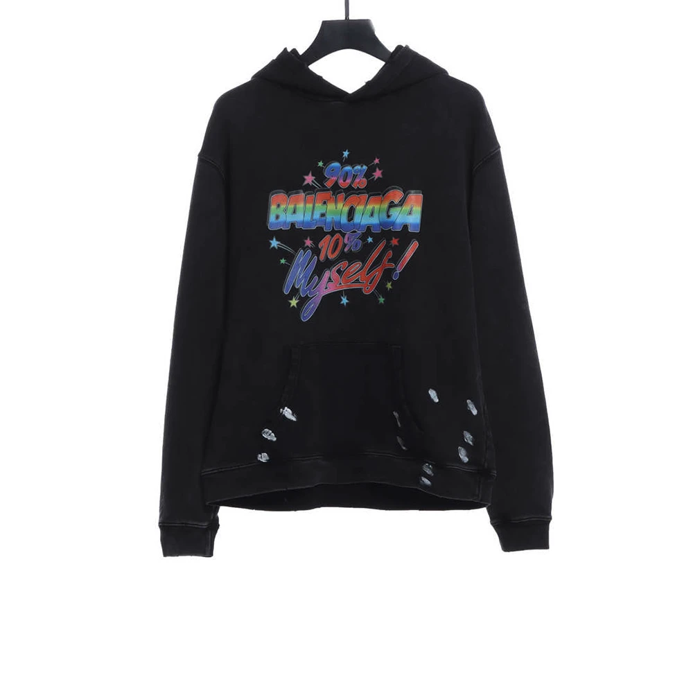 Rainbow Doodle Logo Hoodie