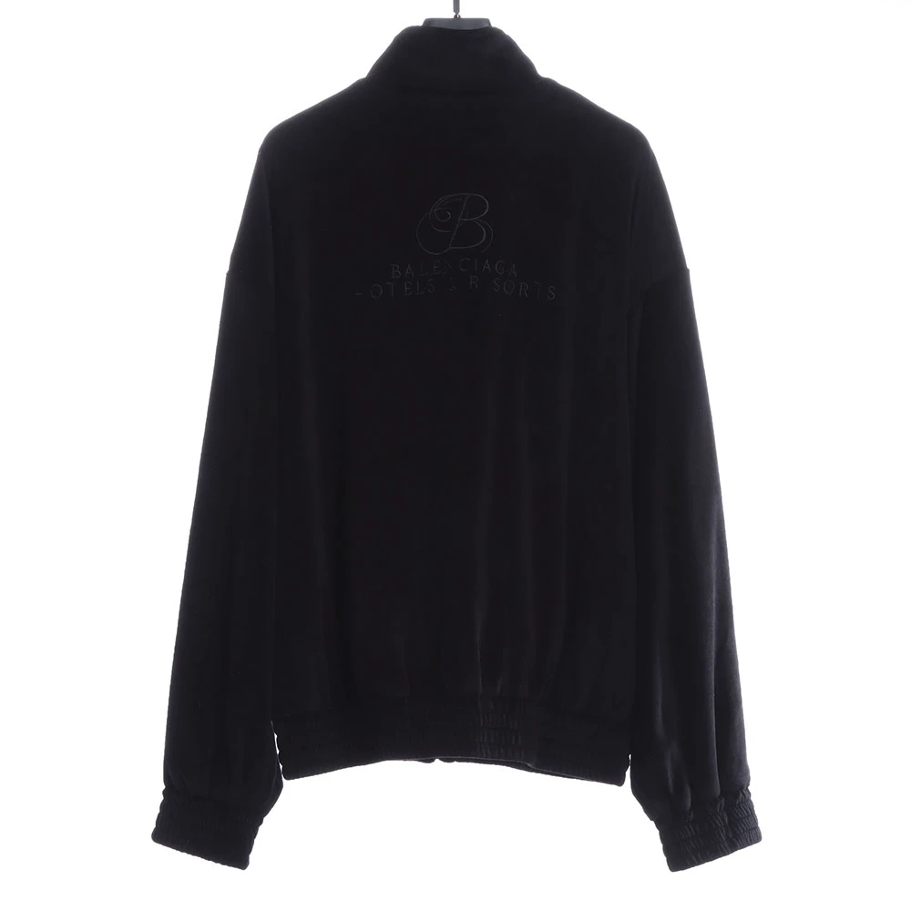 Velvet zipped jacket