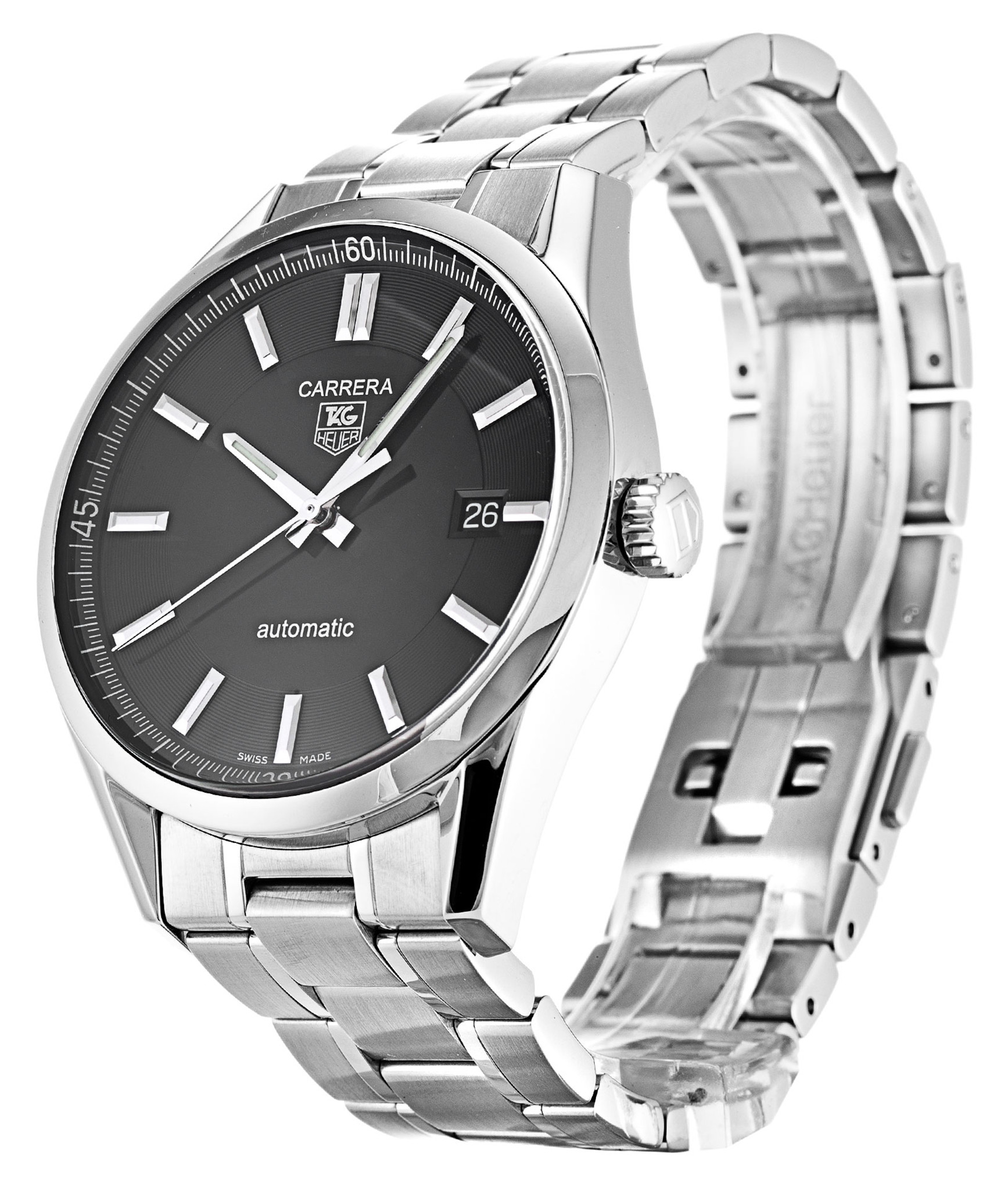 Carrera WV211B.BA0787 Black Dial Stick Markers 43MM