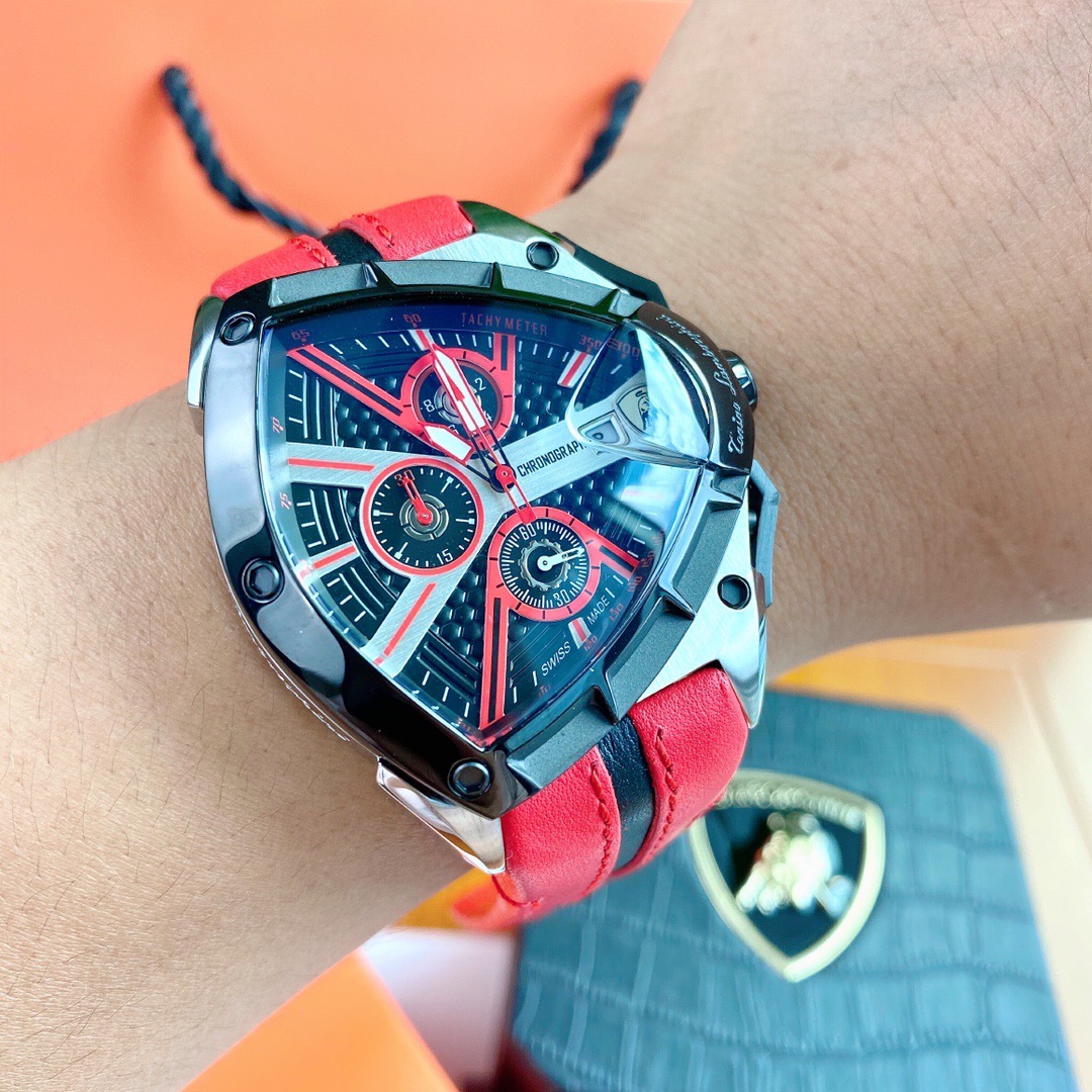 Tonino Lamborghini New Spyder Chronograph Black / Red / Blue