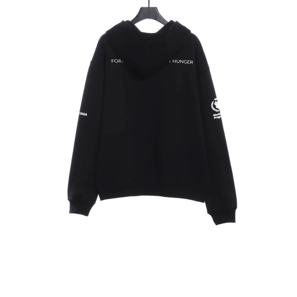 Grain Ear Print Zip Hoodie