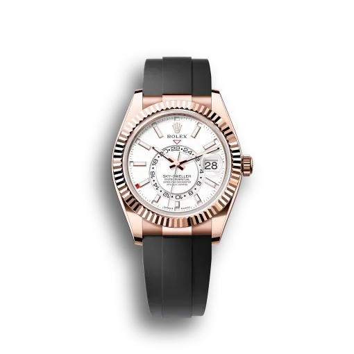 Sky-Dweller: Oyster, Everose gold, intense white dial, m336235-0003