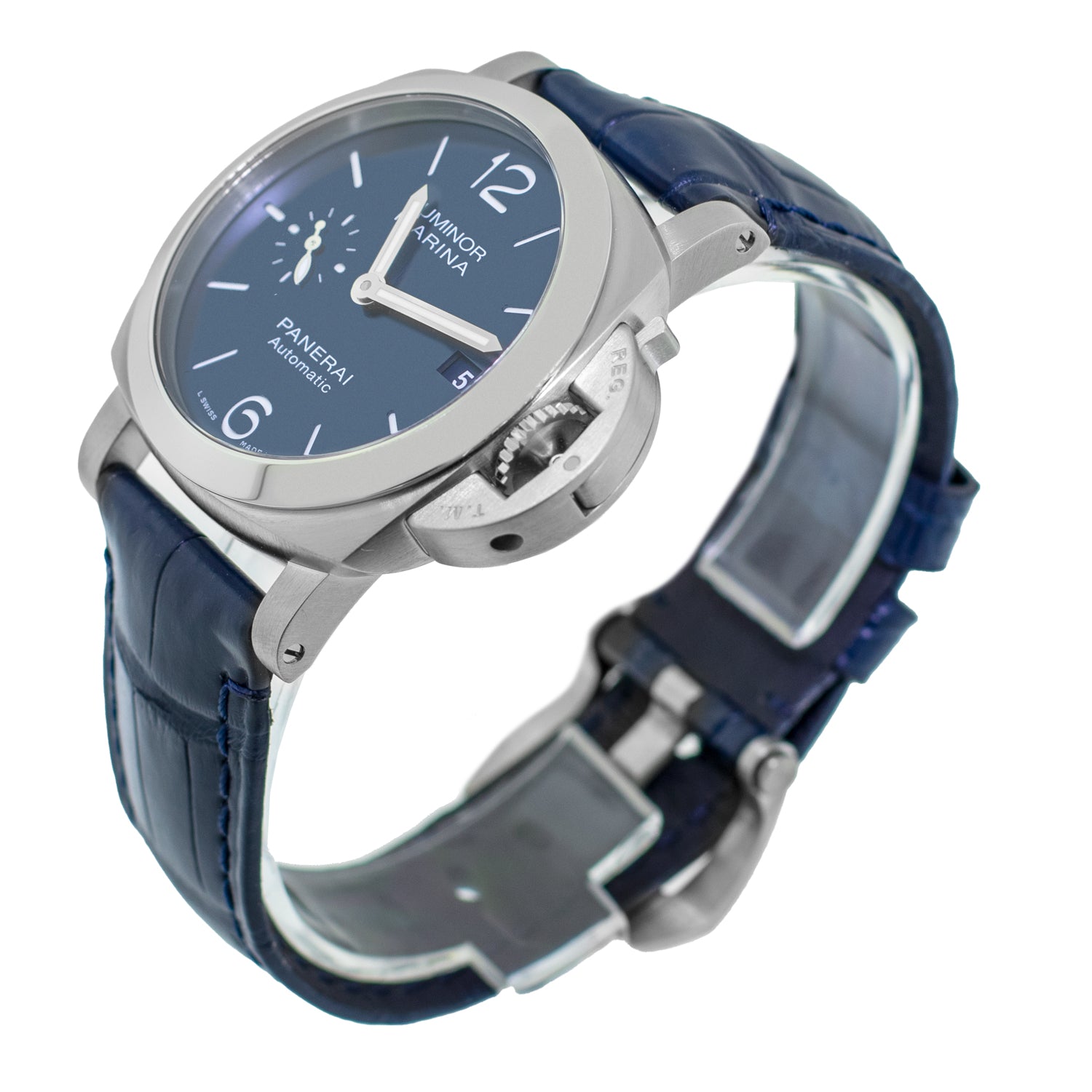 Luminor Quaranta Steel Blue Arabic 44mm PAM01370