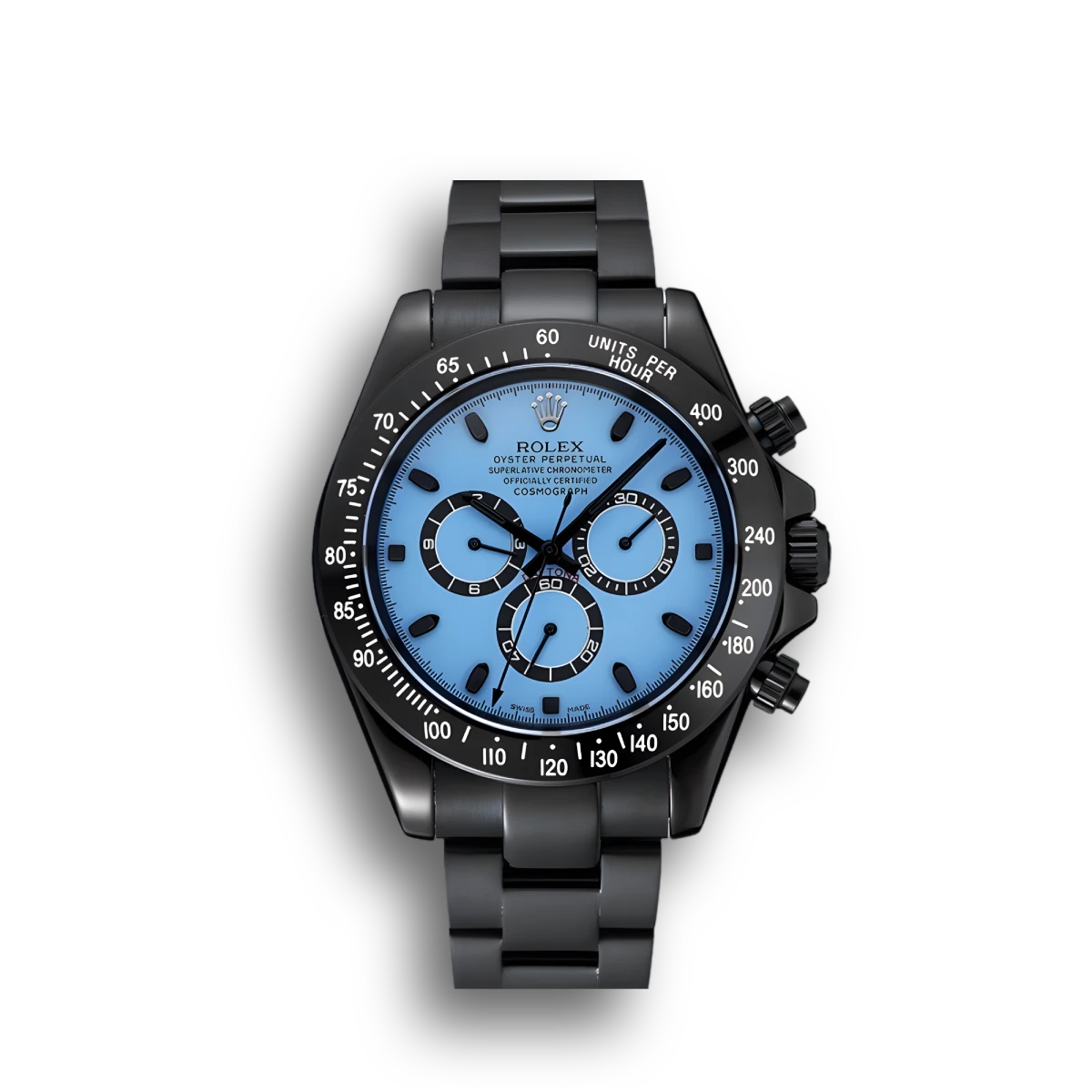Cosmograph Daytona Blue And Black Dial Black Stainless Steel Case And Bracelet 1454250