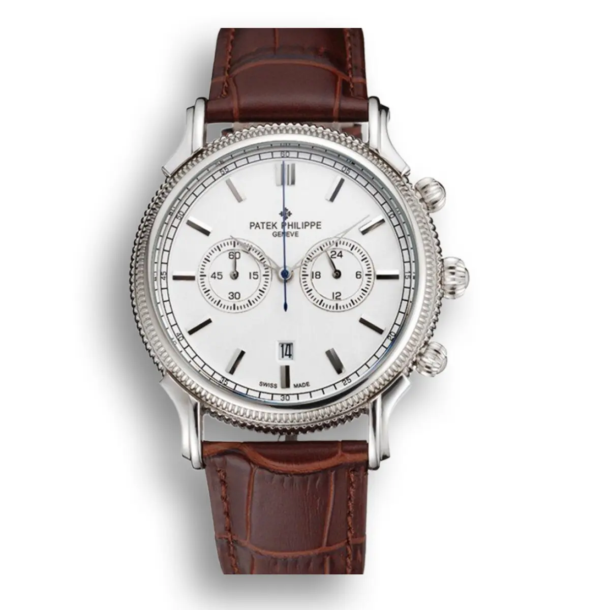 Chronograph Dial White 40 mm, Stainless Steel