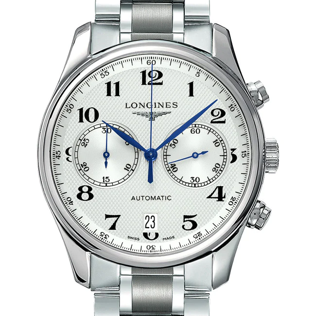 Master 40MM Automatic Chronograph Silver Dial Stainless Steel Watch L26294786