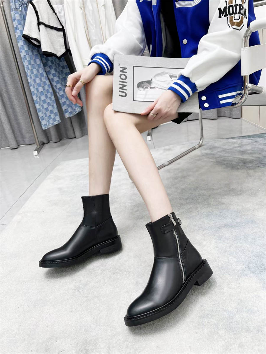 Balenciaga chunky heeled zipper boots