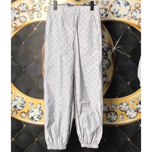 Louis Vuitton All Over Monogram Logo Pants Gray