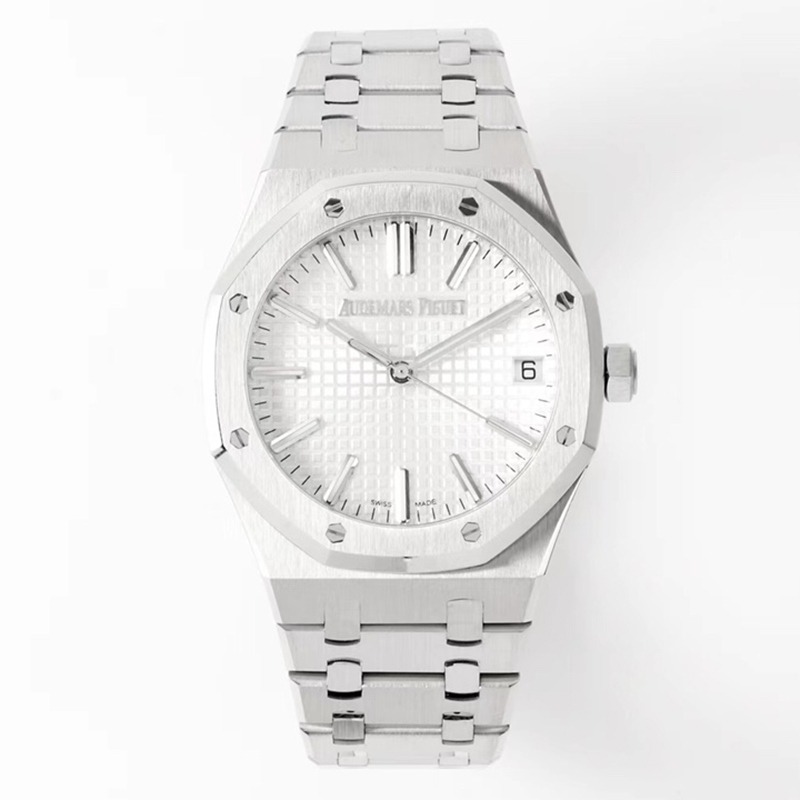 Royal Oak 50th Anniversary 41 mm, White Ref. 15510ST.OO.1320ST.03