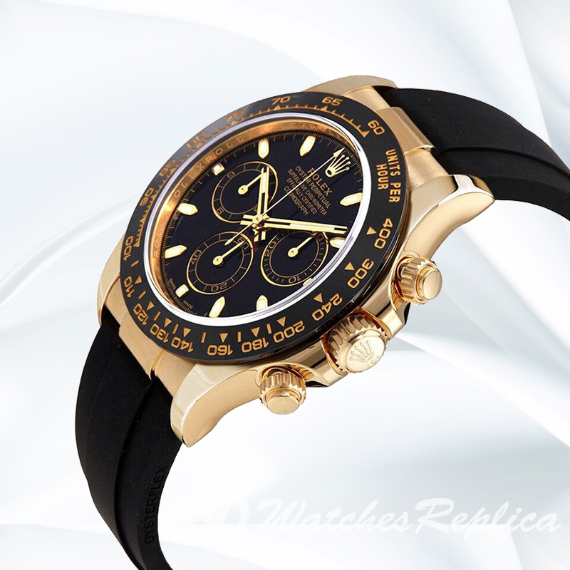 Daytona 116518BKSR Men's 40mm Automatic Rubber Band