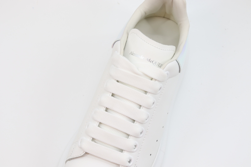ALEXANDER MCQUEEN LEATHER PLATFORM TRAINERS SNEAKERS-LASER