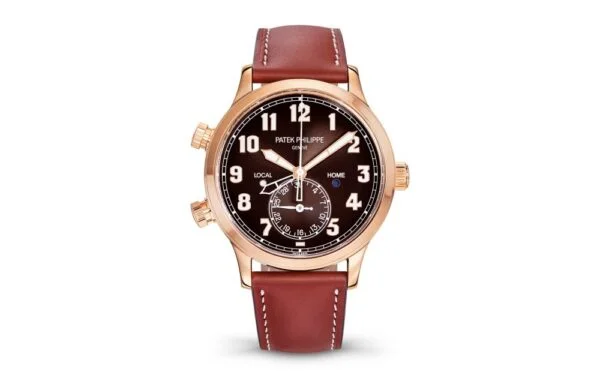 Complications 5524R-001 CALATRAVA PILOT TRAVEL TIME.  42 mm,Rose Gold