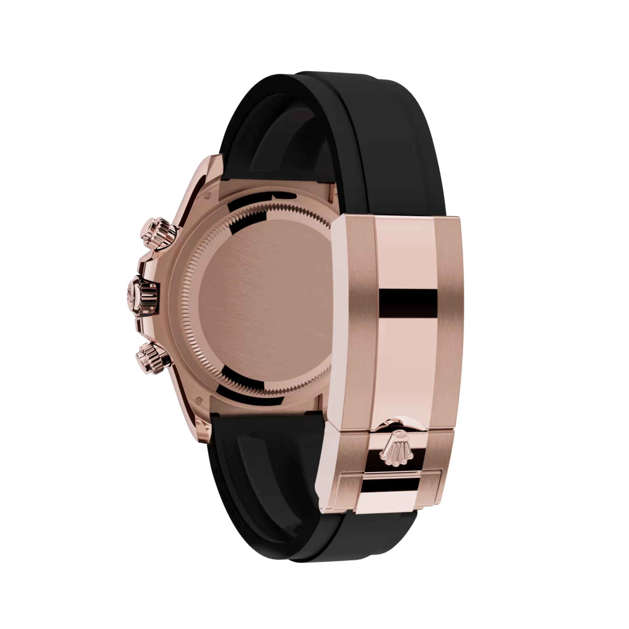 Cosmograph Daytona: Everose gold, Sundust and bright black dial, Oysterflex bracelet, black Cerachrom bezel, m126515ln-0006