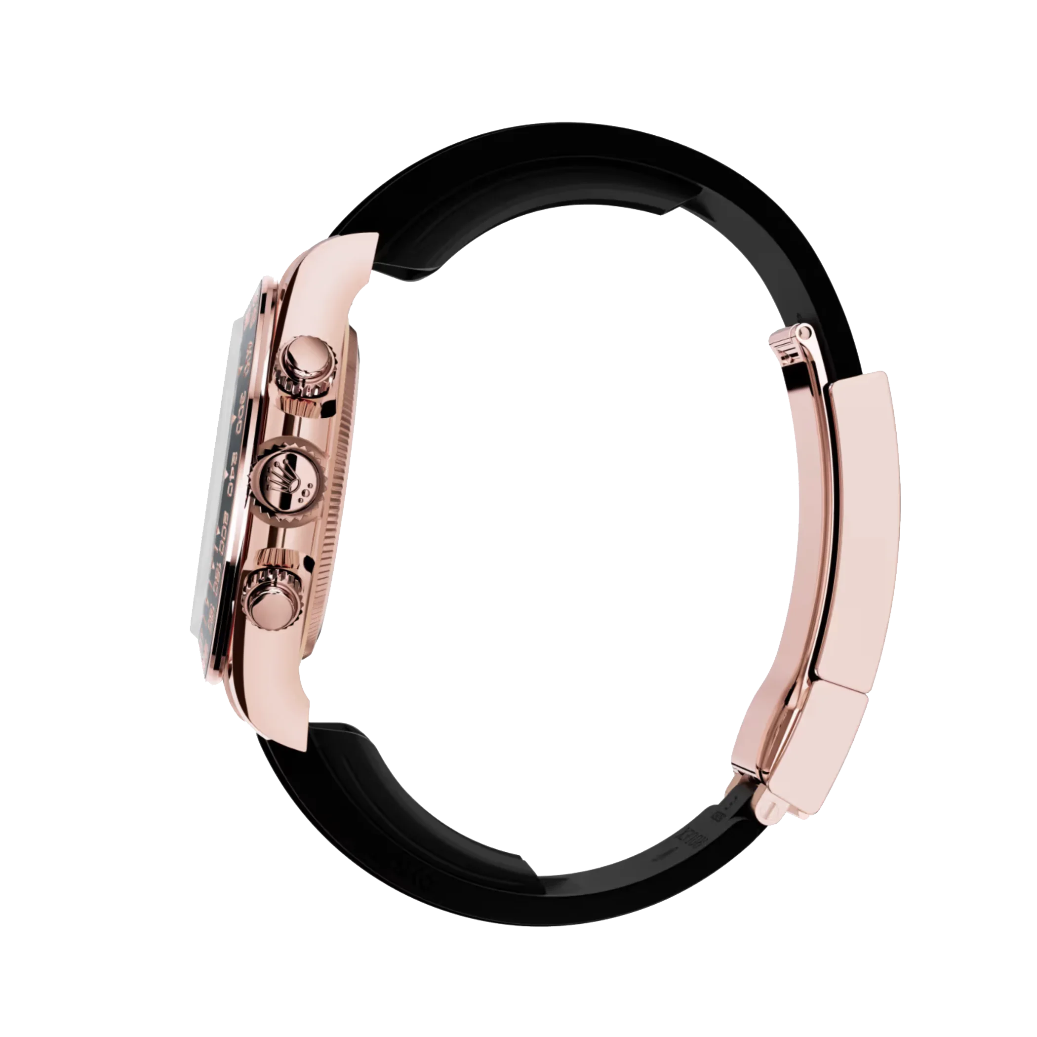Cosmograph Daytona: Everose gold, bright black and Sundust, diamond-set dial, Oysterflex bracelet, black Cerachrom bezel, m126515ln-0004