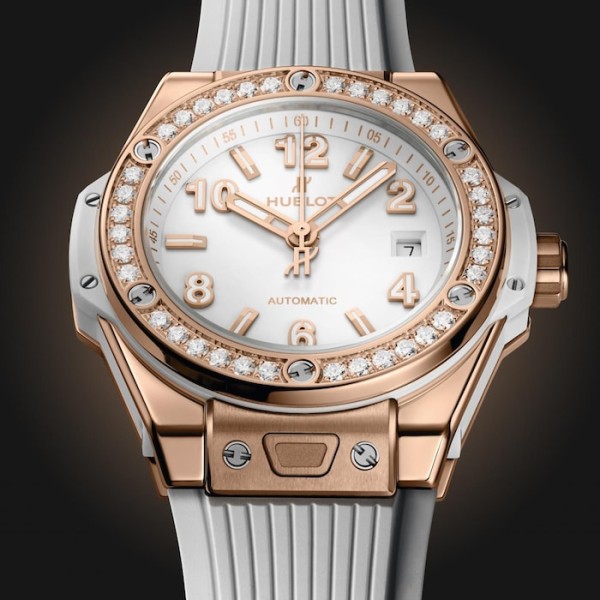 Big Bang Women Automatic White Rubber Watch 485.OE.2080.RW.1204