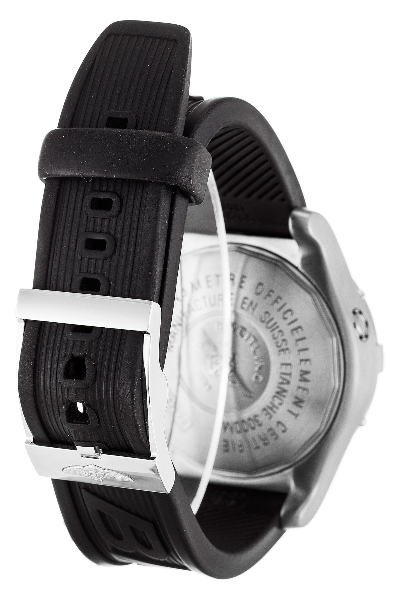 Avenger Seawolf Black Dial Leather Strap E17370