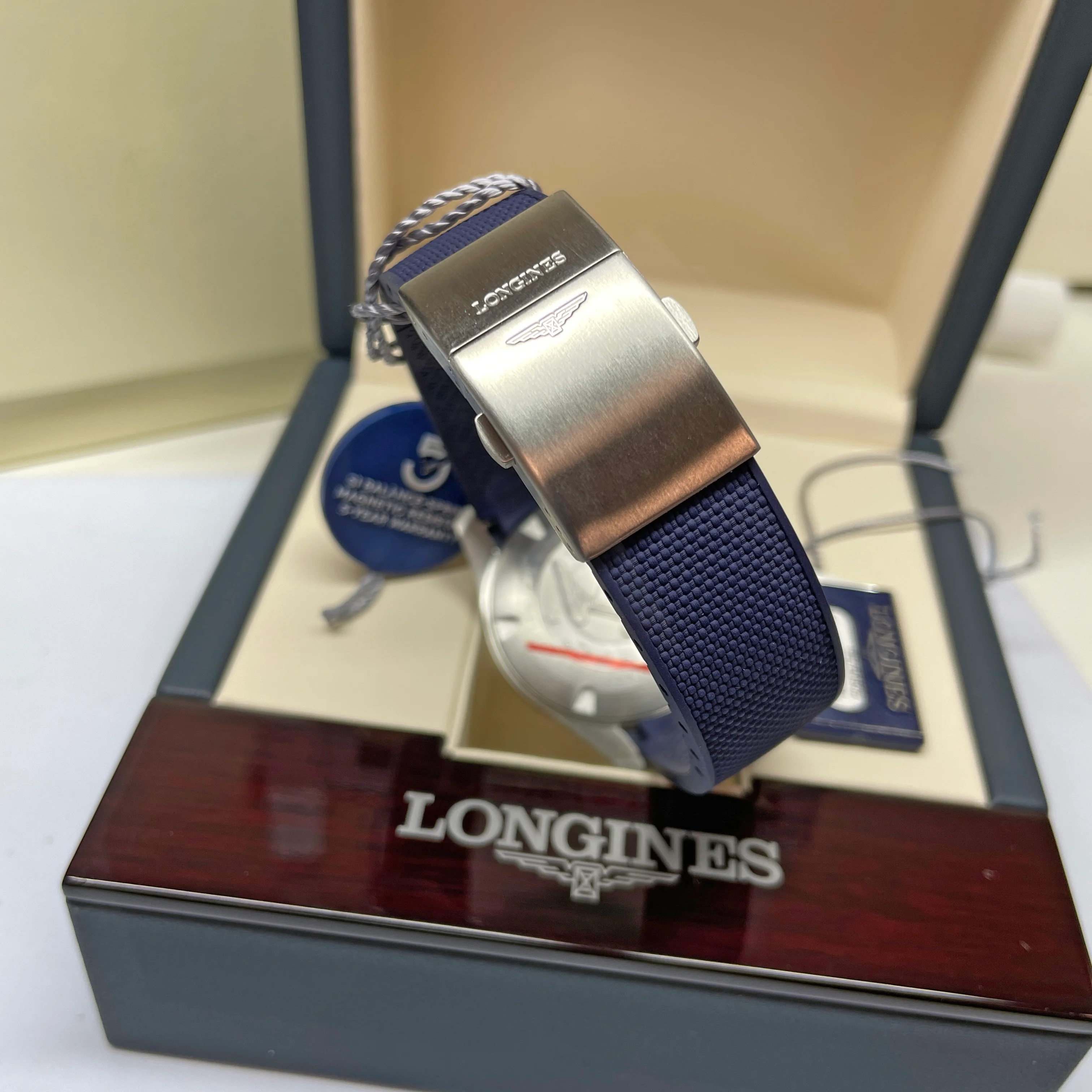 Hydroconquest 41MM Automatic Blue Ceramic Rose Gold Watch L37813989