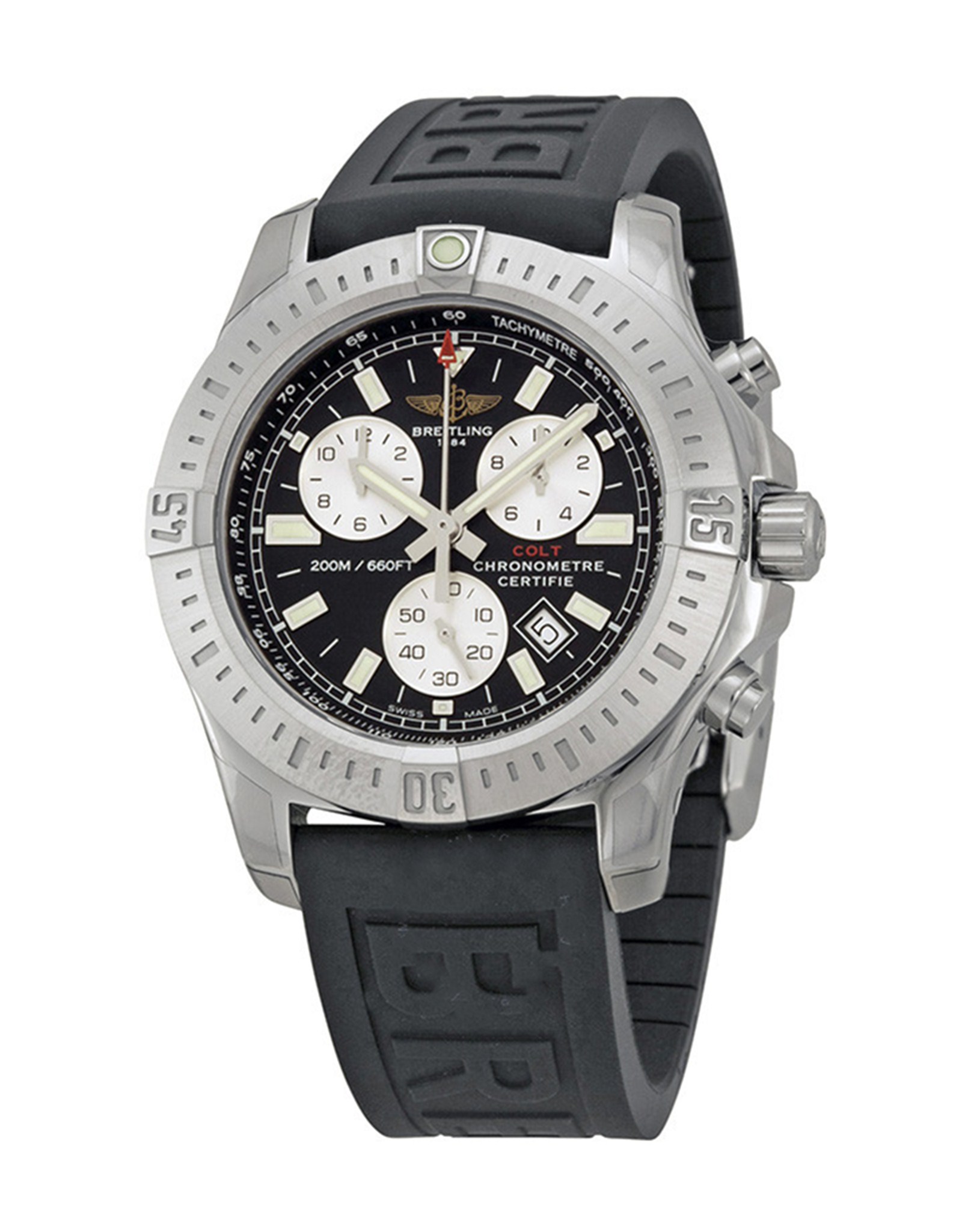 Colt Black Dial Rubber Strap Men's Watch A7338811 BD43BKPD3