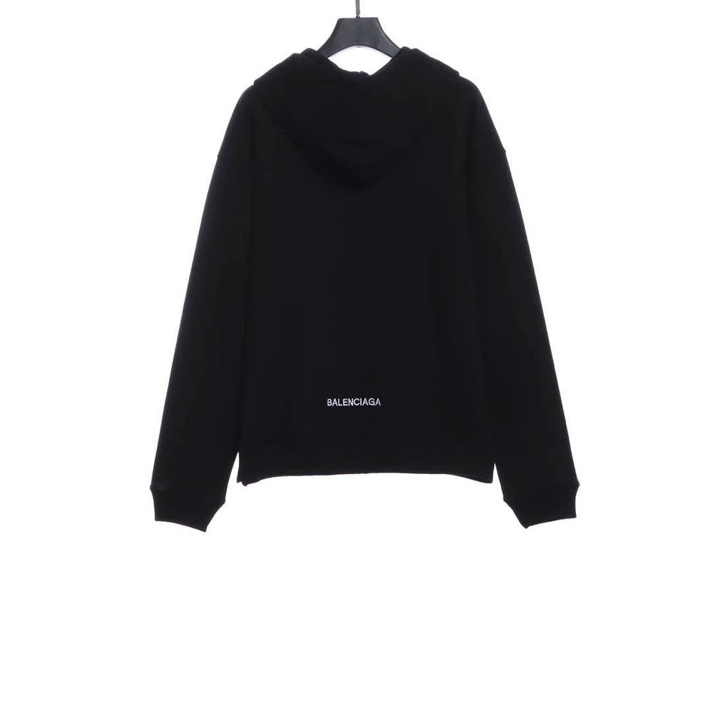 EMBROIDERED BACK LOGO ZIP HOODIE