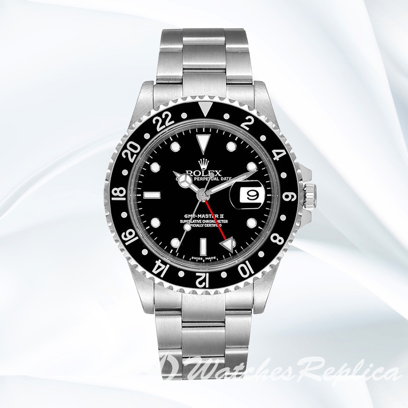 Gmt Master Ii 40mm Men's 16710BKSO Black Dial Oyster Bracelet
