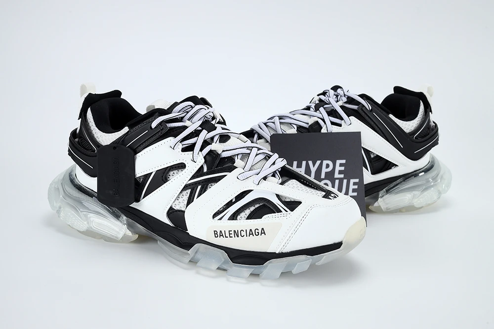 BALENCIAGA TRACK LED SNEAKER LUMINOUS WHITE BLACK