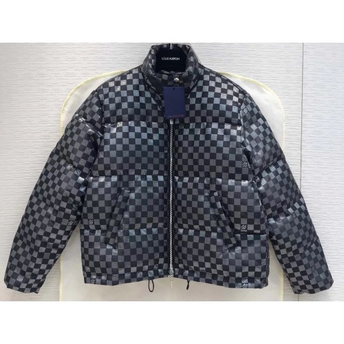 Louis Vuitton Down Jacket Damier Black