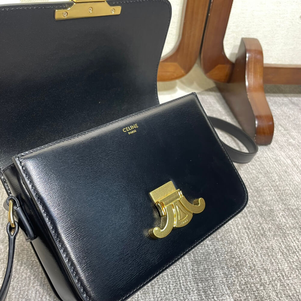 Celine CLASSIQUE TRIOMPHE BAG IN SHINY CALFSKIN