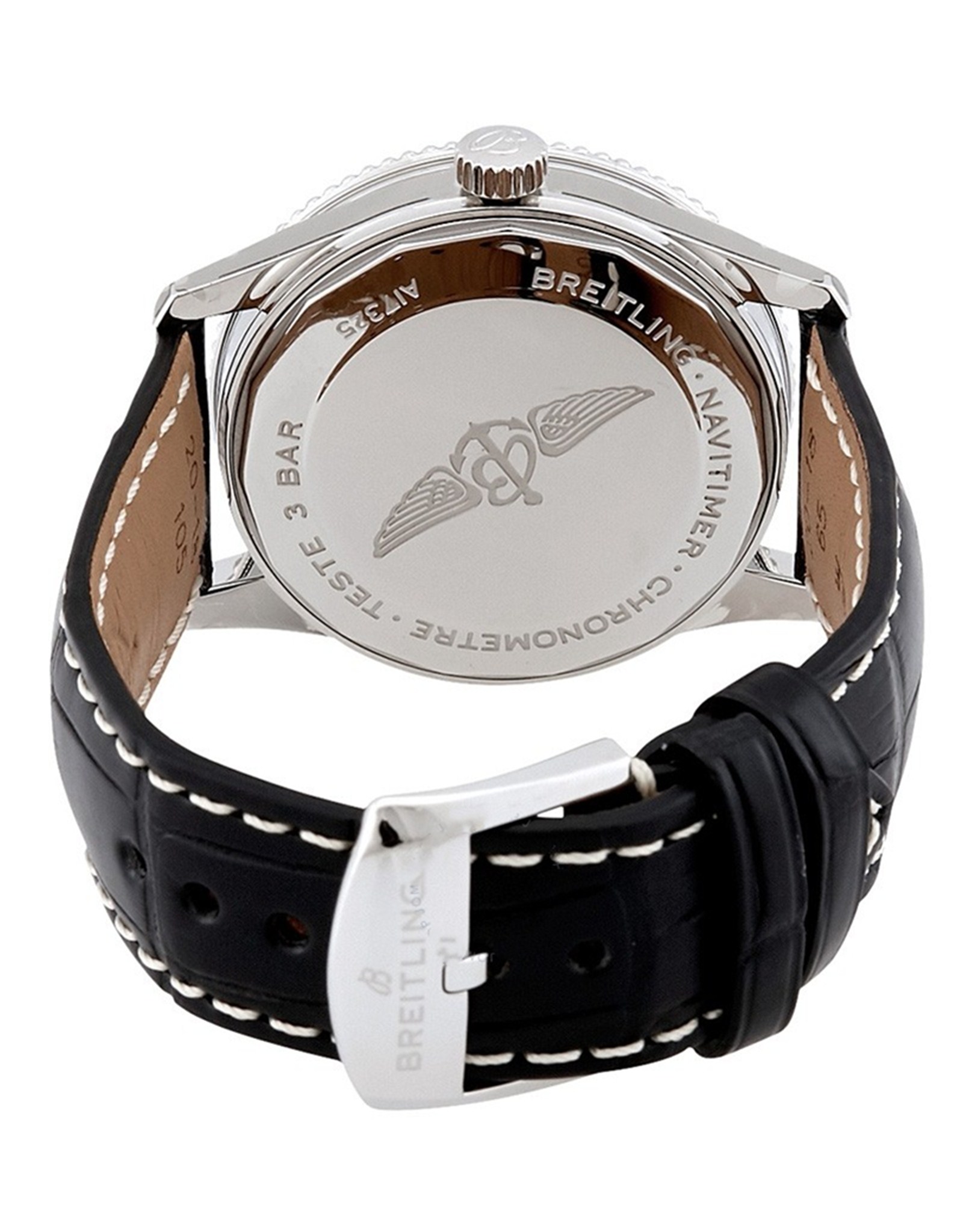 Navitimer Black Dial Alligator Leather Strap A17325241B1P1