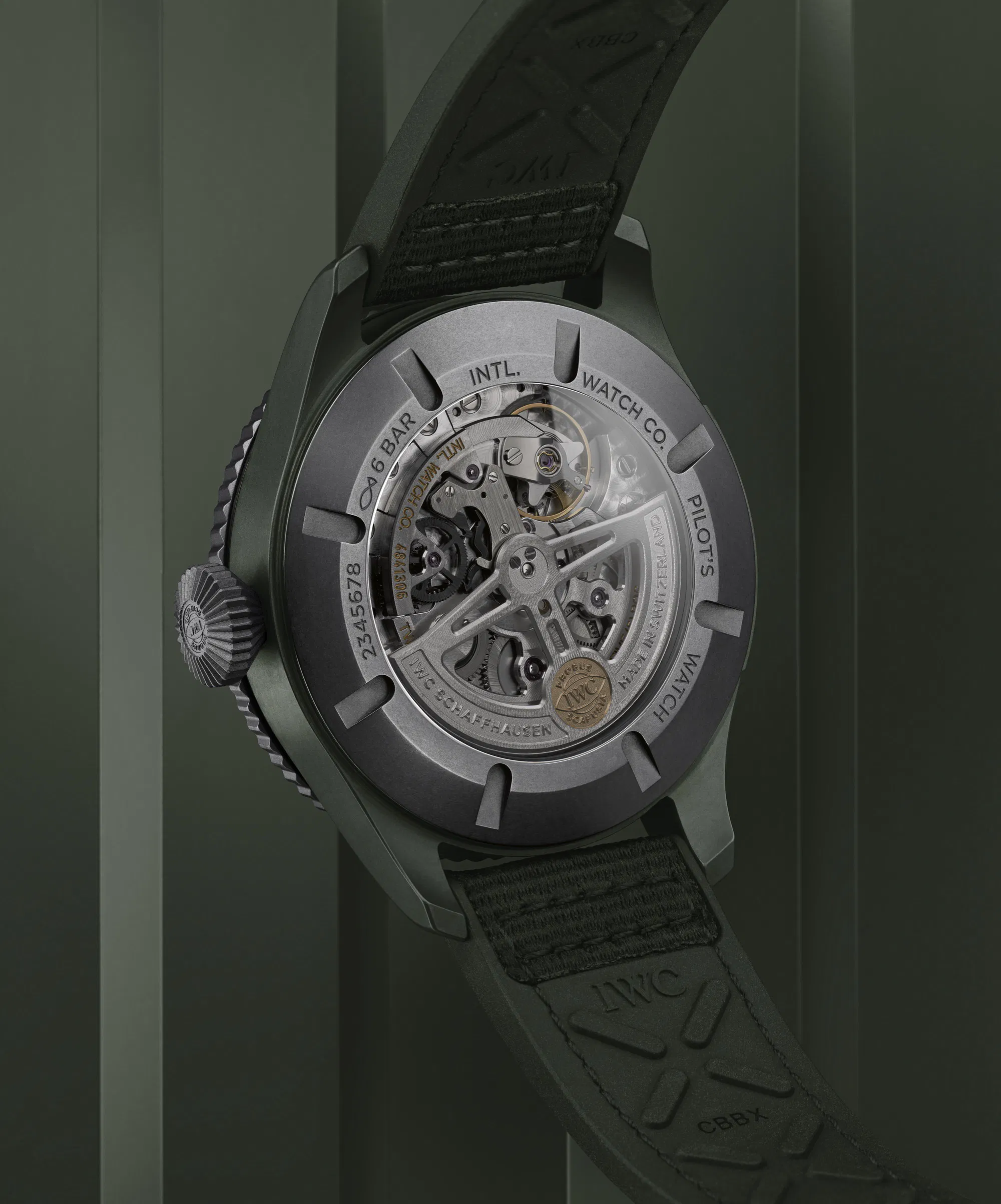 Schaffhausen Pilots watch timezoner top gun woodland iw395601