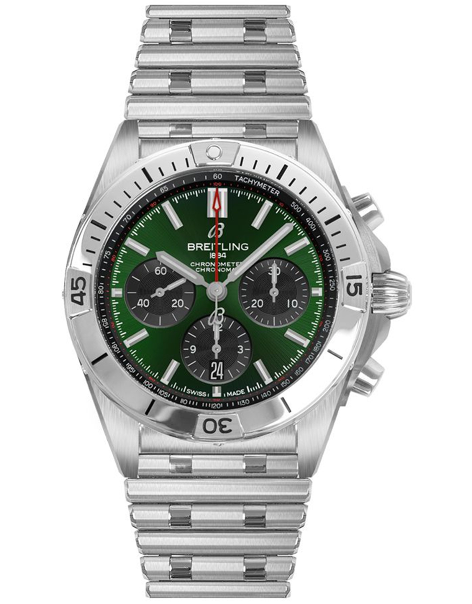 Chronomat Green Dial Automatic Men's Watch AB01343A1L1A1