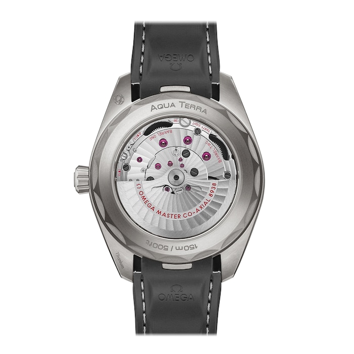 Seamaster Aqua Terra 150m Co Axial Master Chronometer GMT Worldtimer 43mm Mens Watch Black Rubber