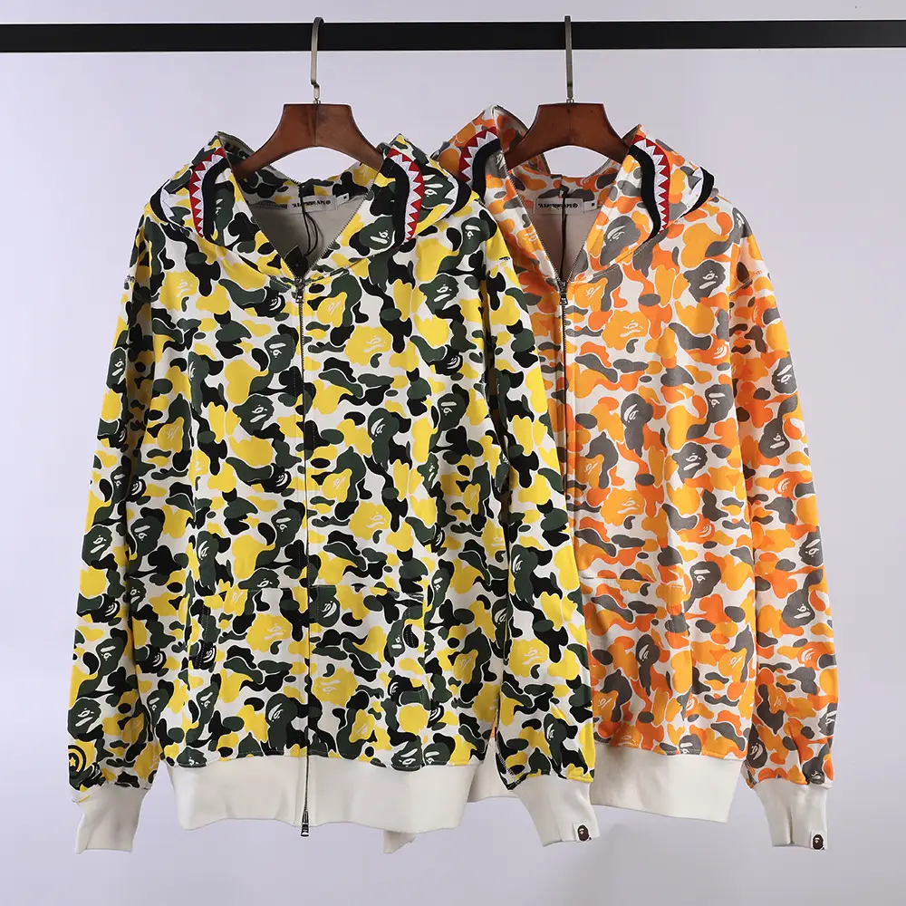 BAPE Shark Full Zip Hoodie (Yellow / Orange)