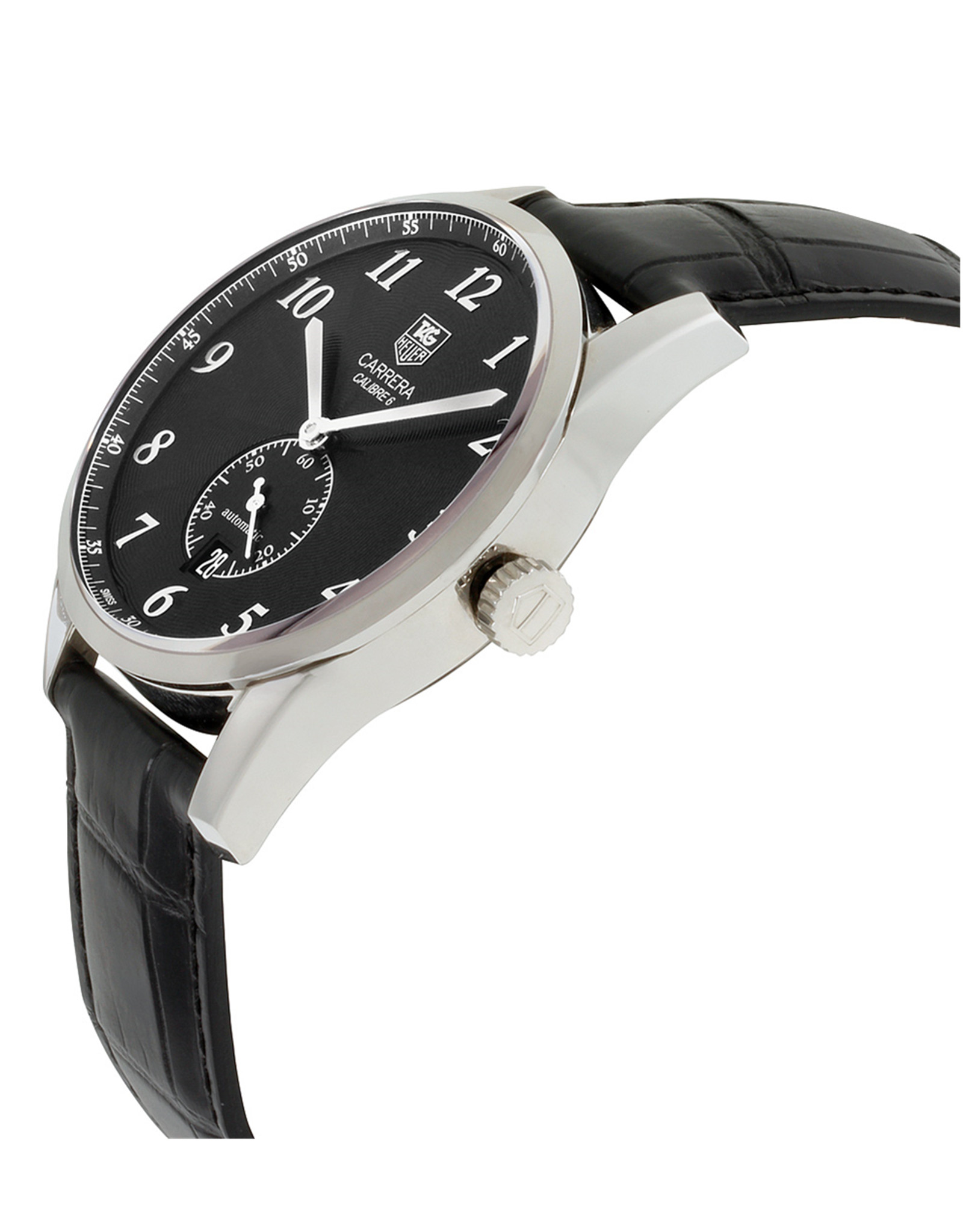 Carrera Black Dial Heritage Small Seconds Men's Watch WAS2110.FC6180 39MM
