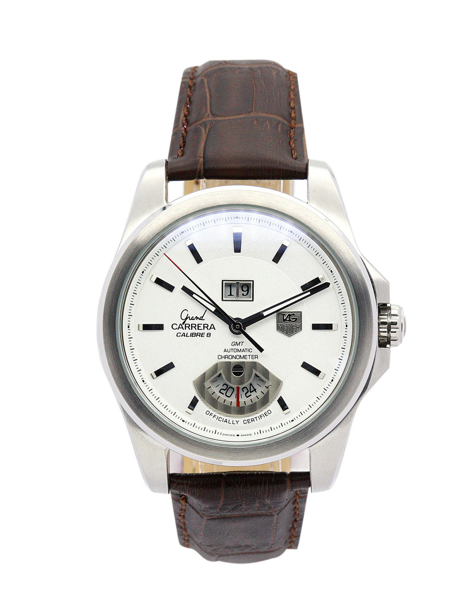 Grand Carrera WAV5112.FC6231 White Dial Stick Markers 42.5MM