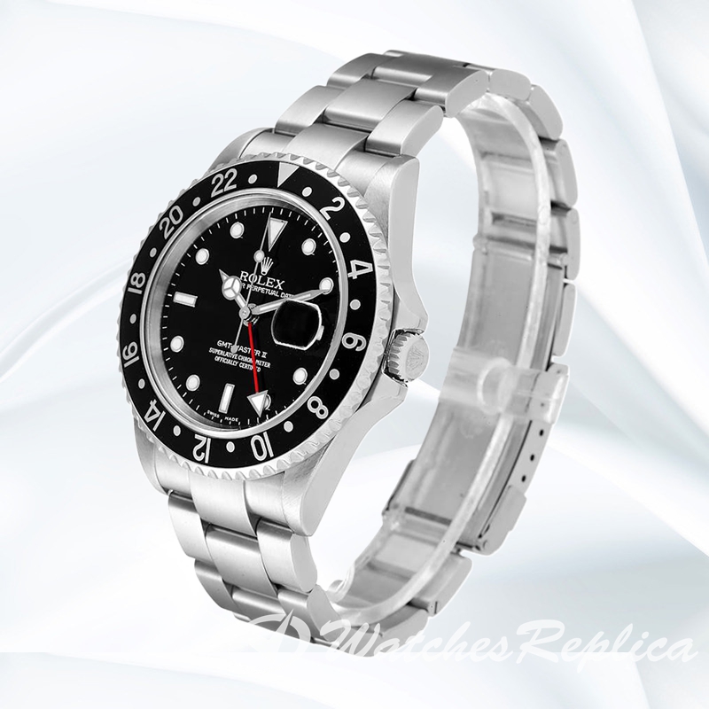 Gmt Master Ii 40mm Men's 16710BKSO Black Dial Oyster Bracelet