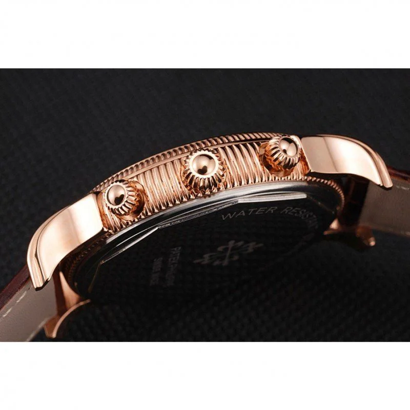 Chronograph Dial Black 40 mm, Rose Gold Plated
