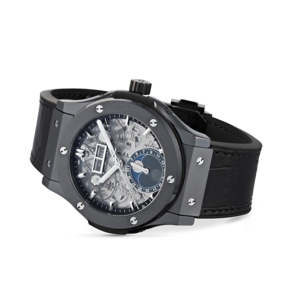 Classic Fusion Men Automatic Black Alligator Watch 547.CX.0170.LR