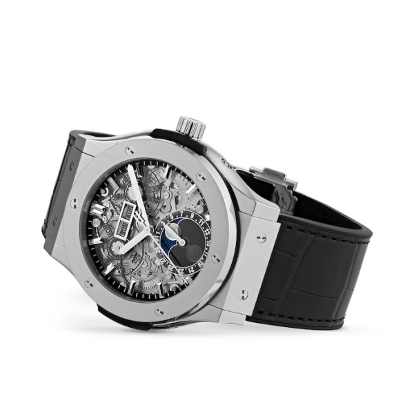 Classic Fusion Men Automatic Skeleton Leather Watch 517.NX.0170.LR